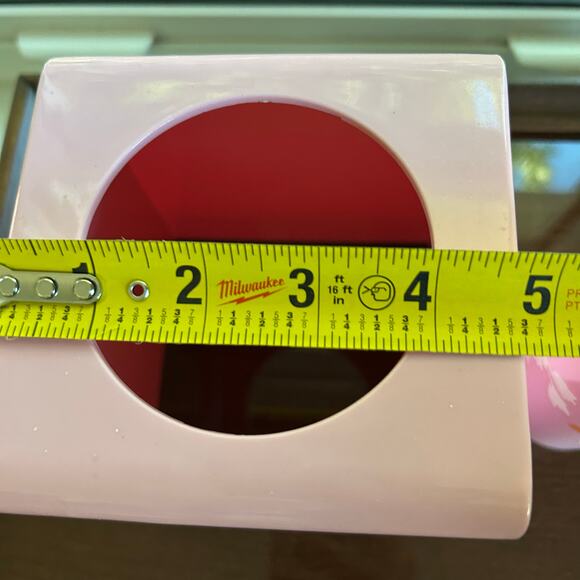 Vintage Pink Butterfly Bathroom Set – Tissue Box Cover & Cup - Picture 10 of 11